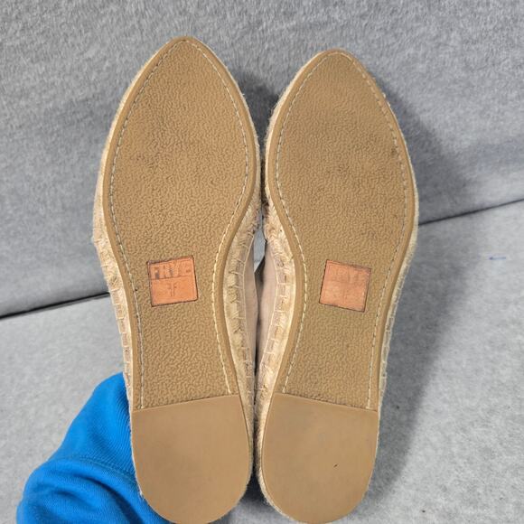 FRYE Cement Lee A Line Flat Espadrilles Size 8.5 - Picture 5 of 9